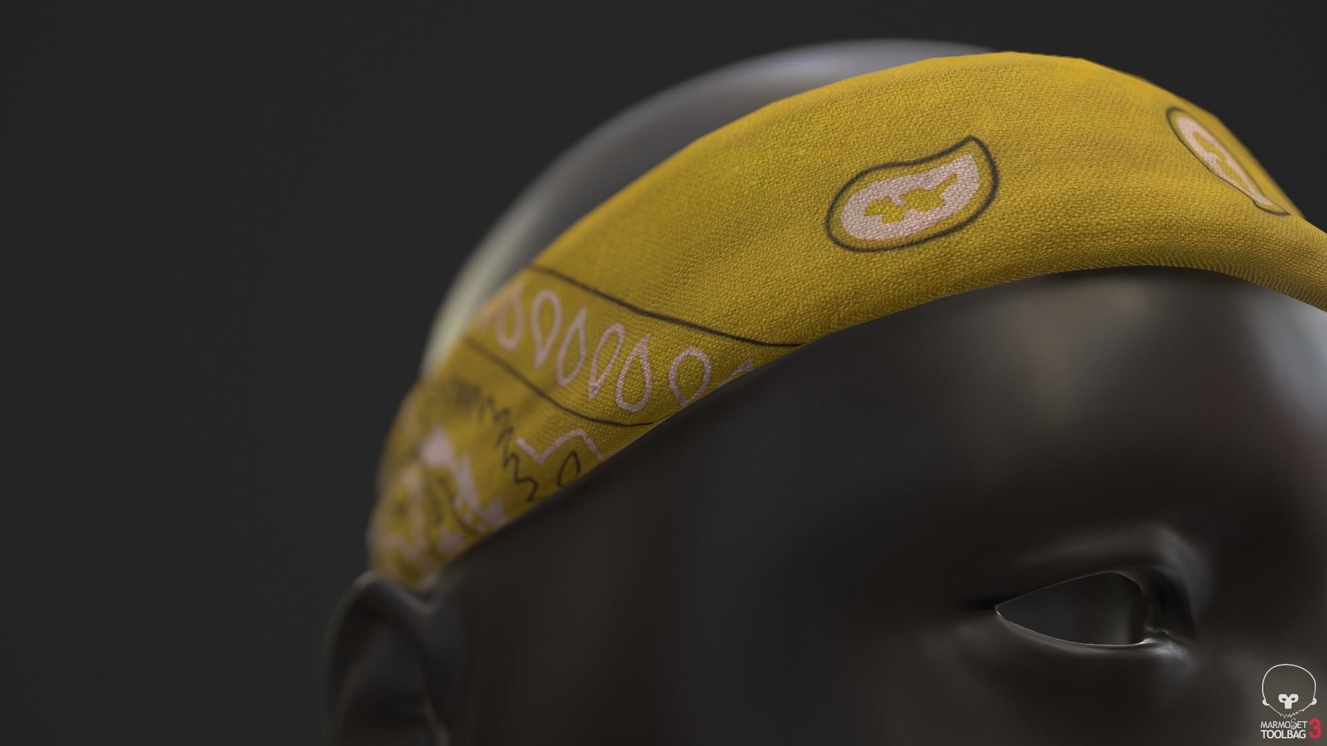 Headbands bandana Low-poly 3D model_10