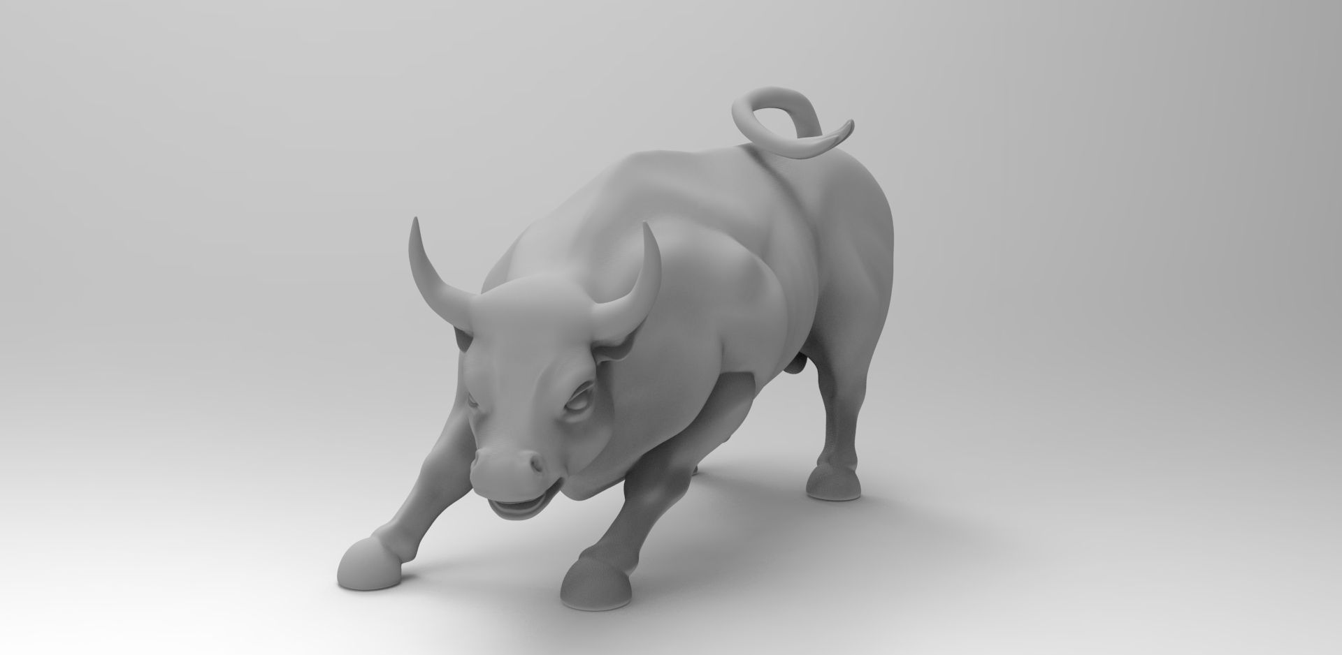 Wallstreet Bull 3D print model_2