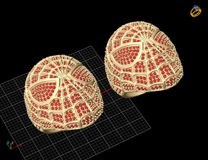 Spider-Man ring Silver Gold  Print 3D print model_6