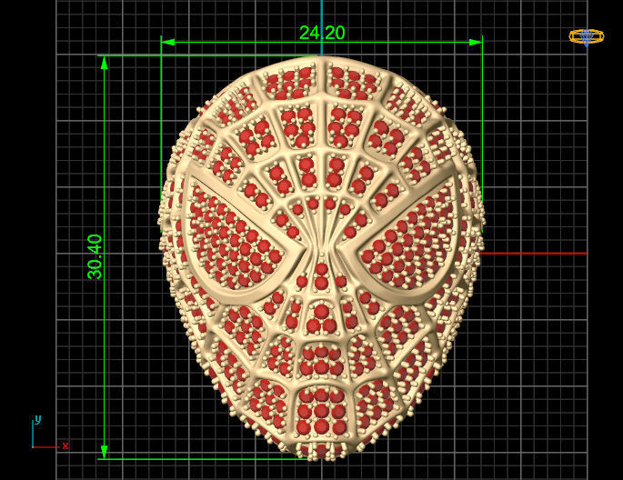 Spider-Man ring Silver Gold  Print 3D print model_5