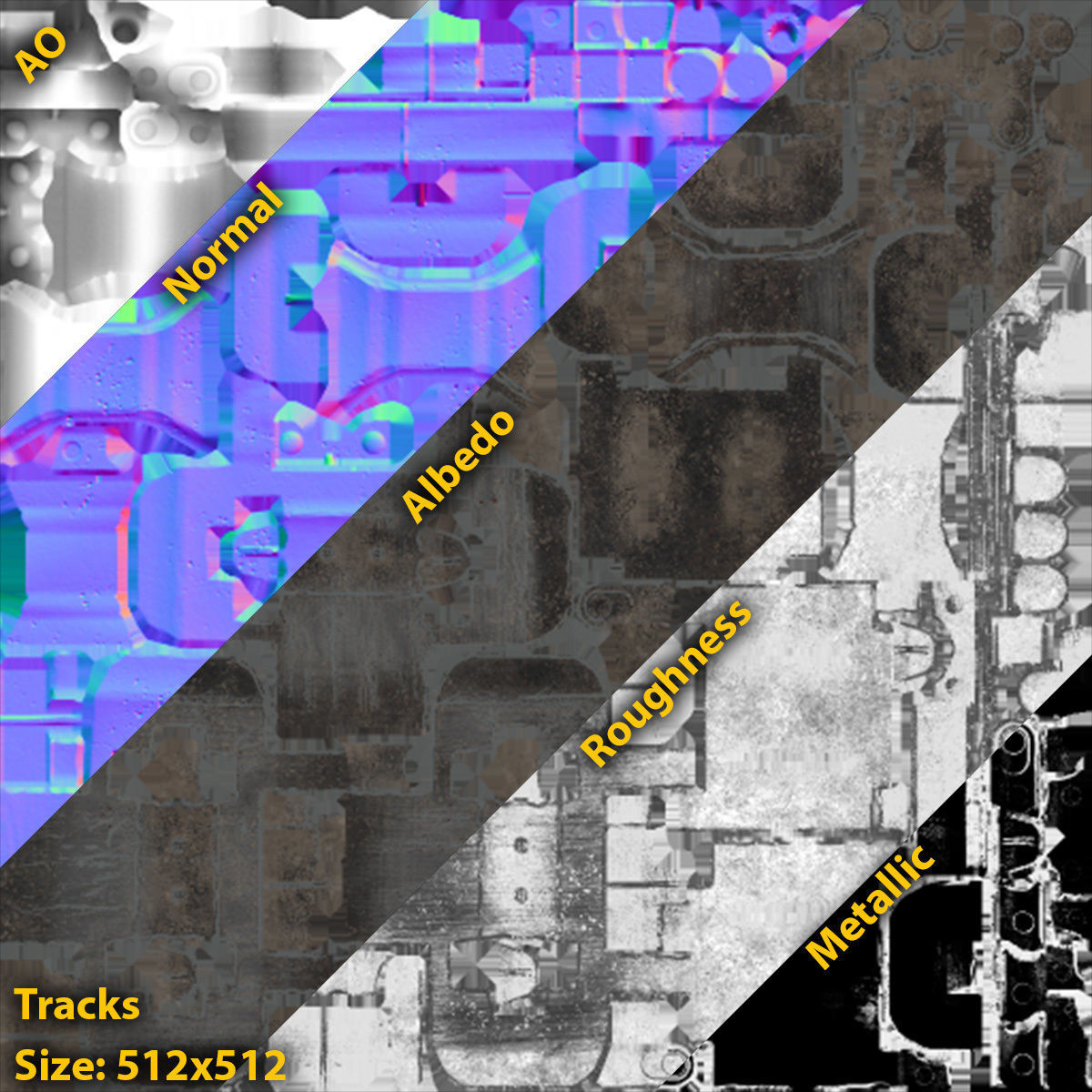 Vickers Medium Mk II Low-poly 3D model_19
