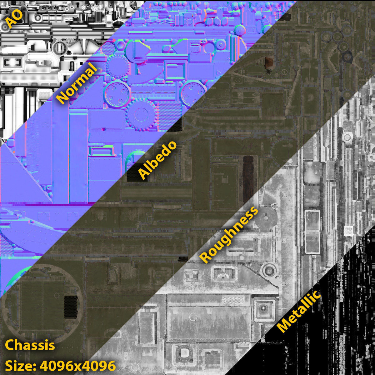 Vickers Medium Mk II Low-poly 3D model_15