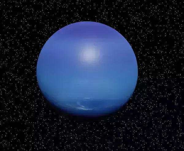 Planet Neptune Low-poly 3D model