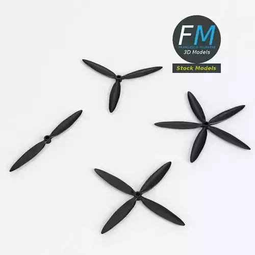 Airplane propellers 3D model