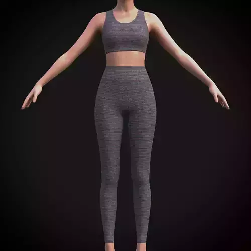 Female sport wear - 3D clothing