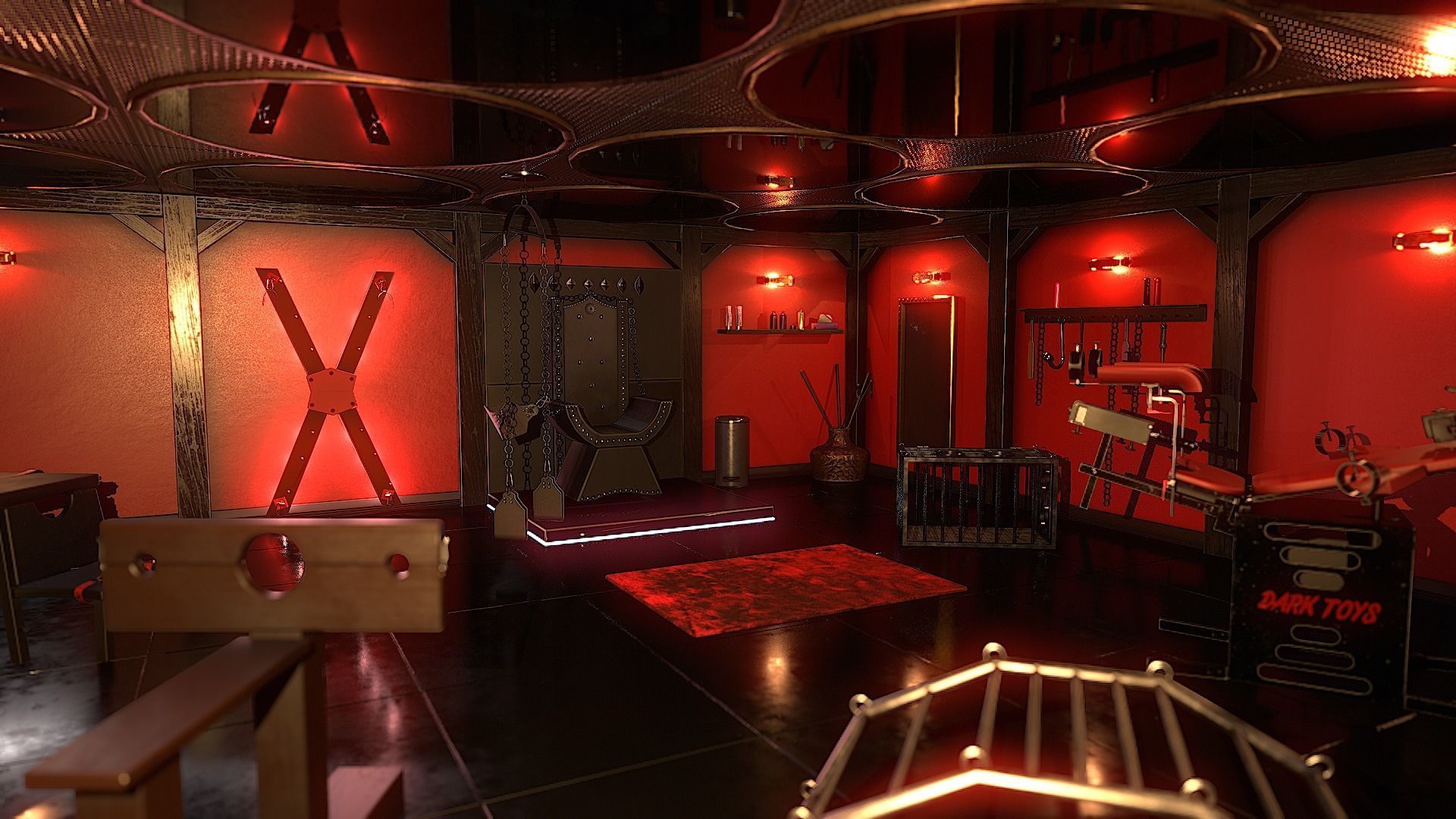 Low-Poly Brothel Pack Low-poly 3D model_1