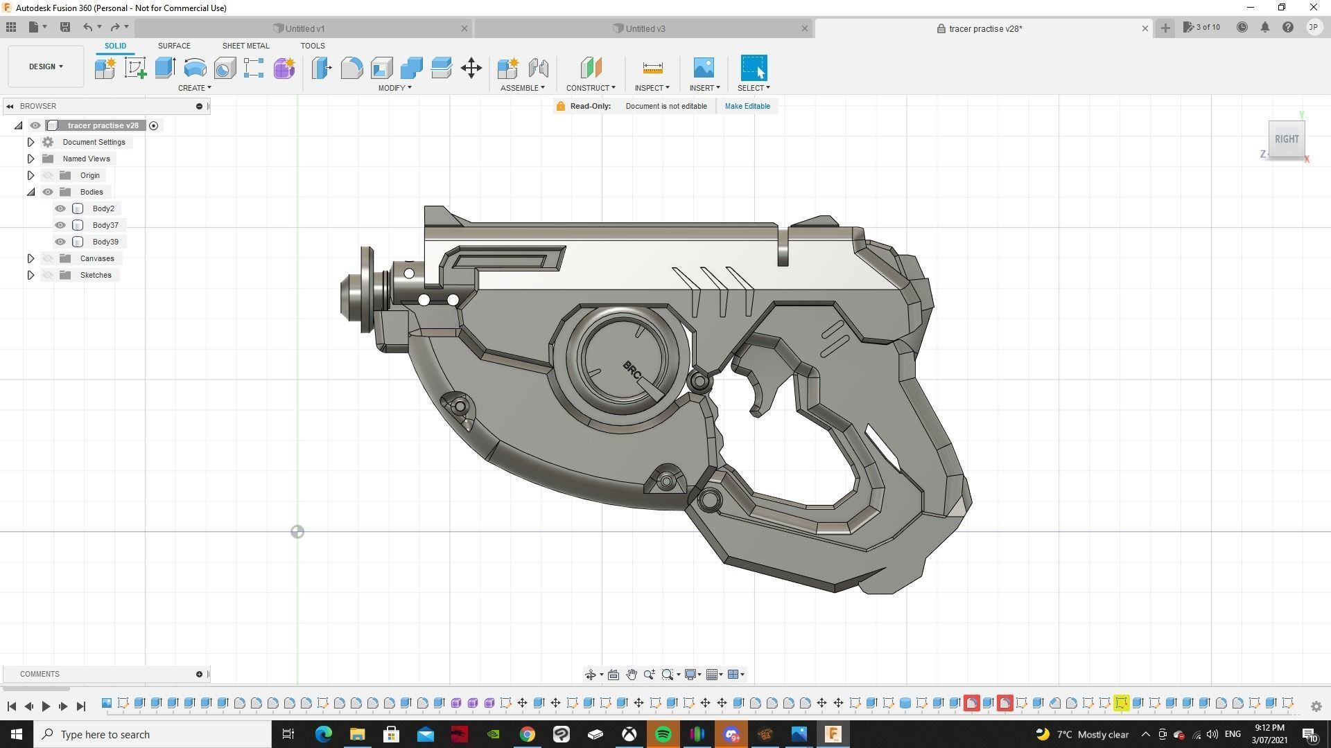 tracer overwatch gun 3D print model_1