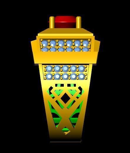 menRing gold ring with stone 3D print model_2