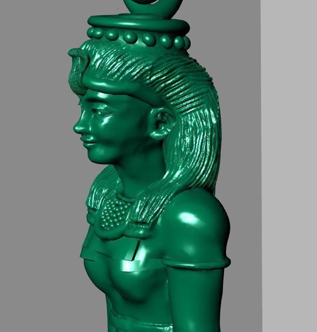 pendant statue of egyptian goddess 3D print model_20