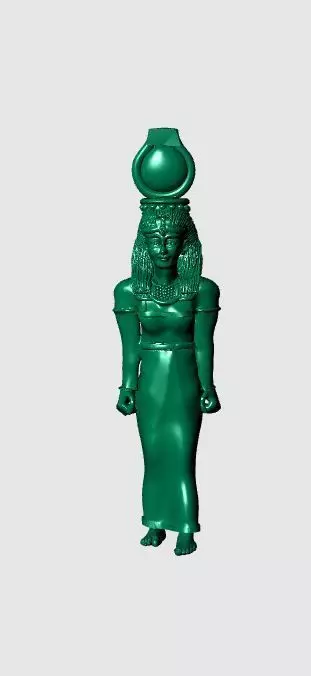 pendant statue of egyptian goddess 3D print model_0