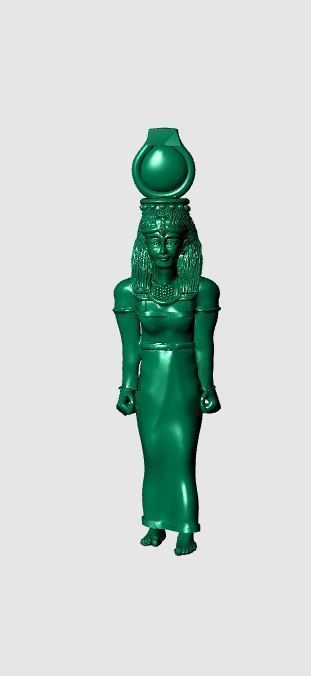 pendant statue of egyptian goddess 3D print model_26
