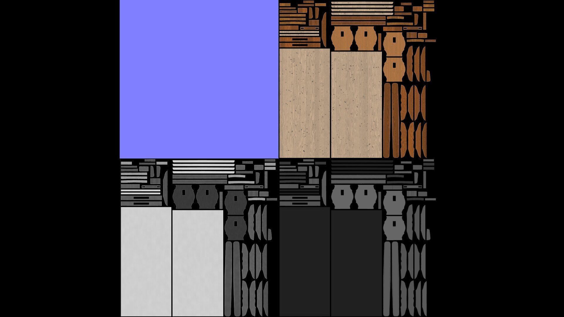 Trestle table 3D model_13