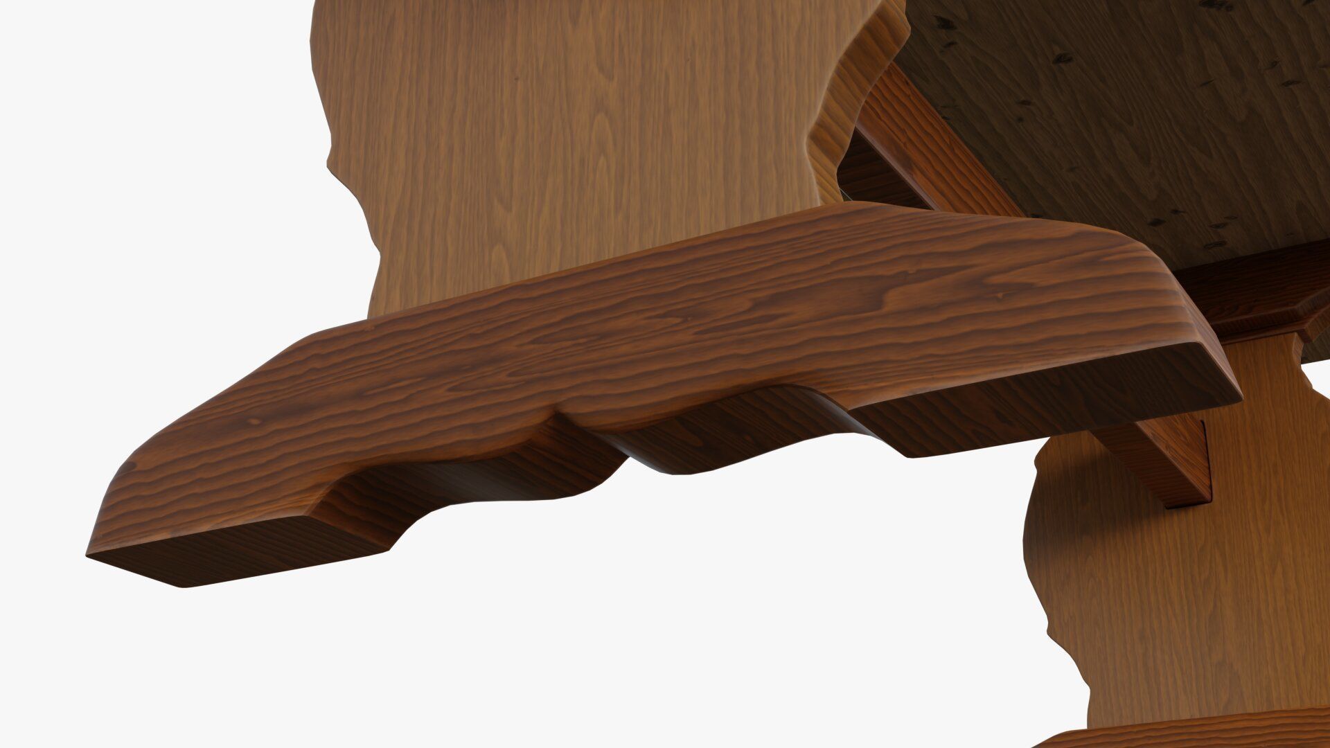 Trestle table 3D model_10