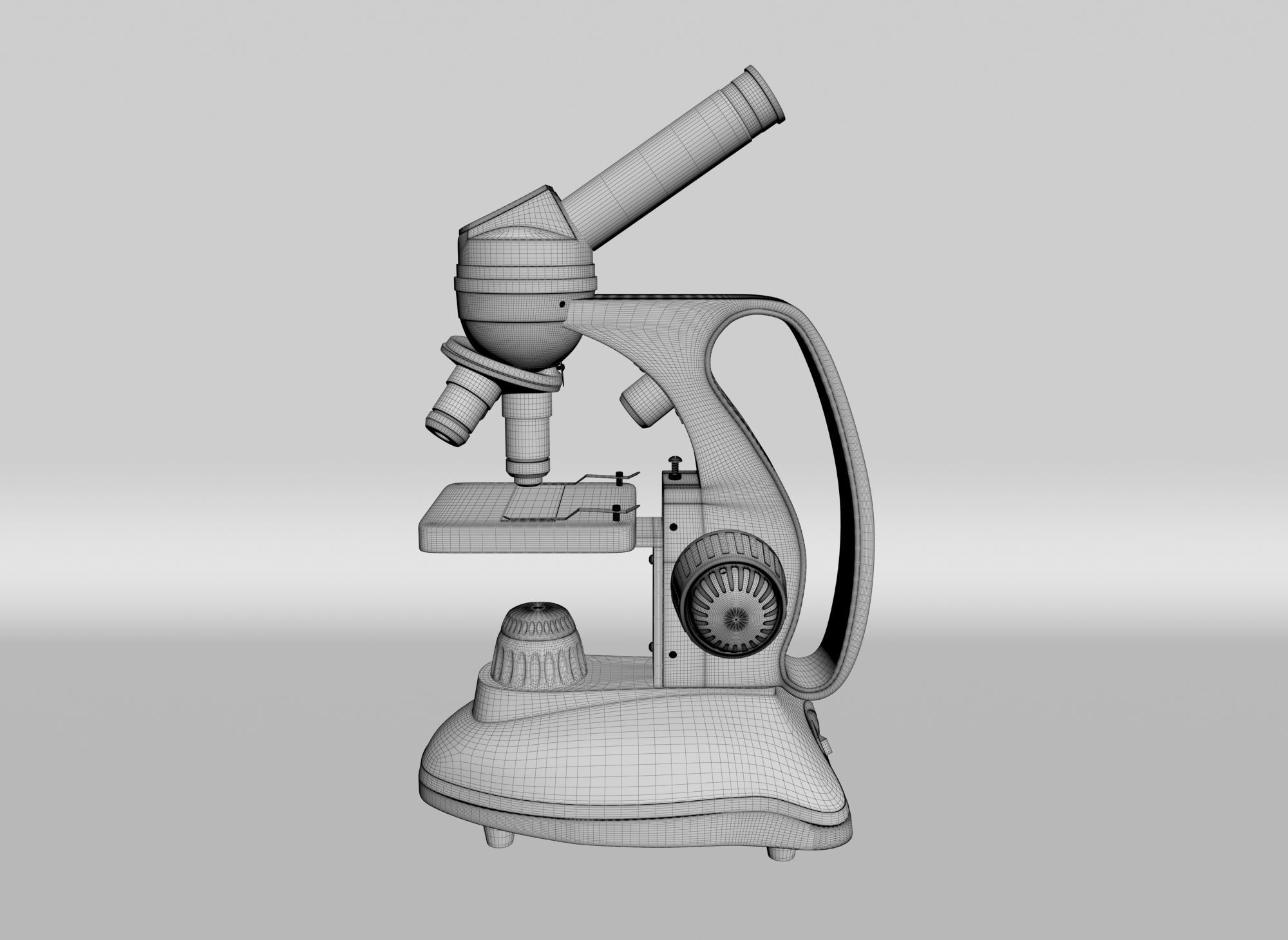 Optical Microscope 3D Model 3D model_4