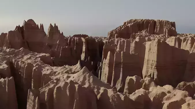 Realistic CANYON  procedural 3D model