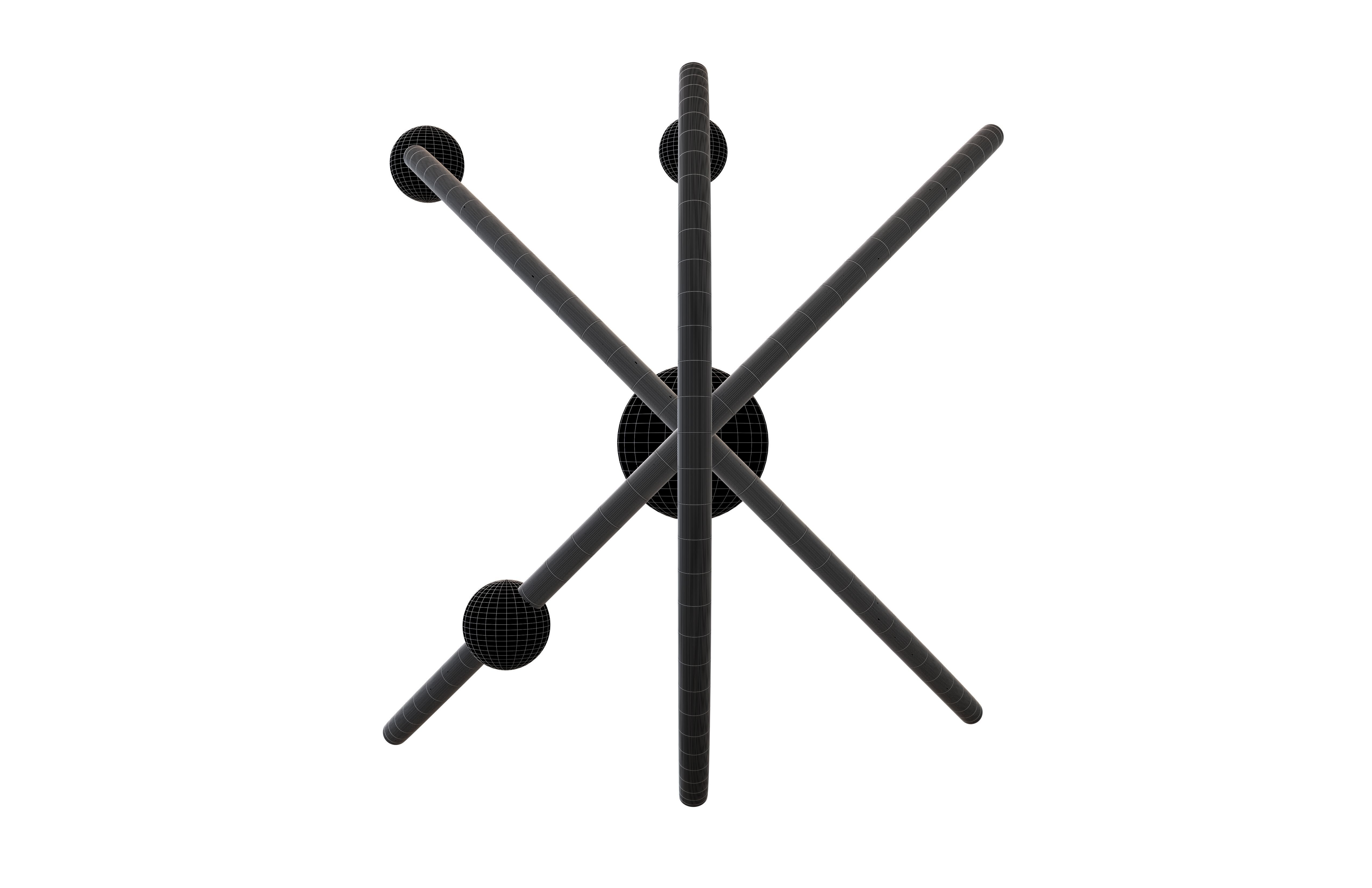 Cartoon Atom v2 006 Low-poly 3D model_4