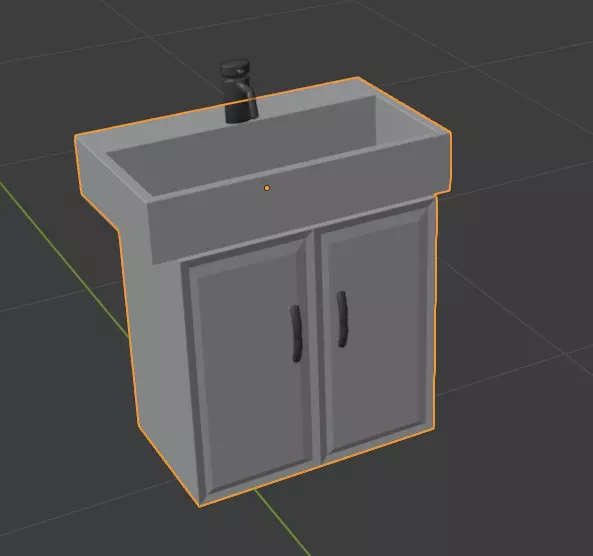 Small bathroom sink Free 3D model