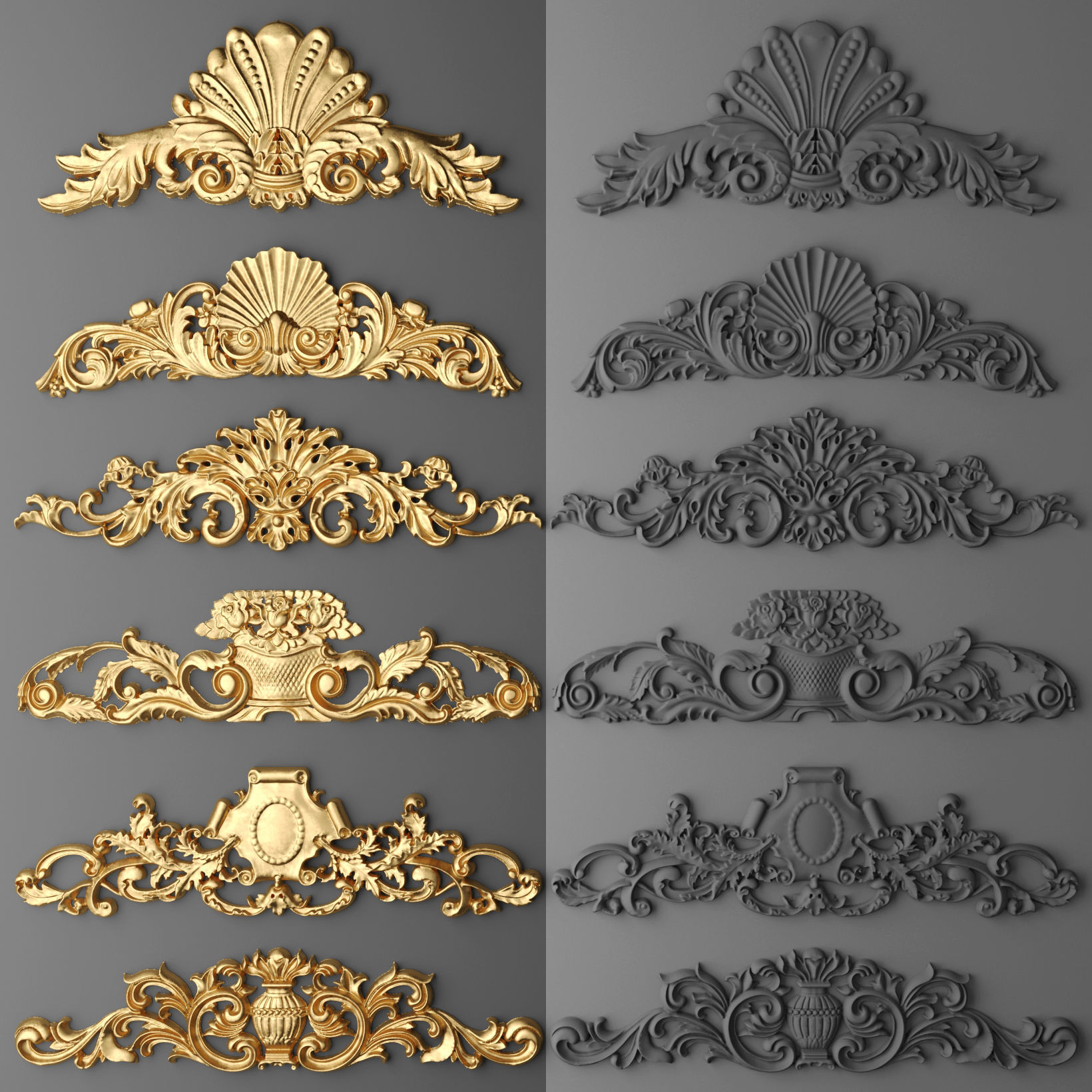 Ornament and Cartouches Collection Vol 01 47 Item 3D model_2