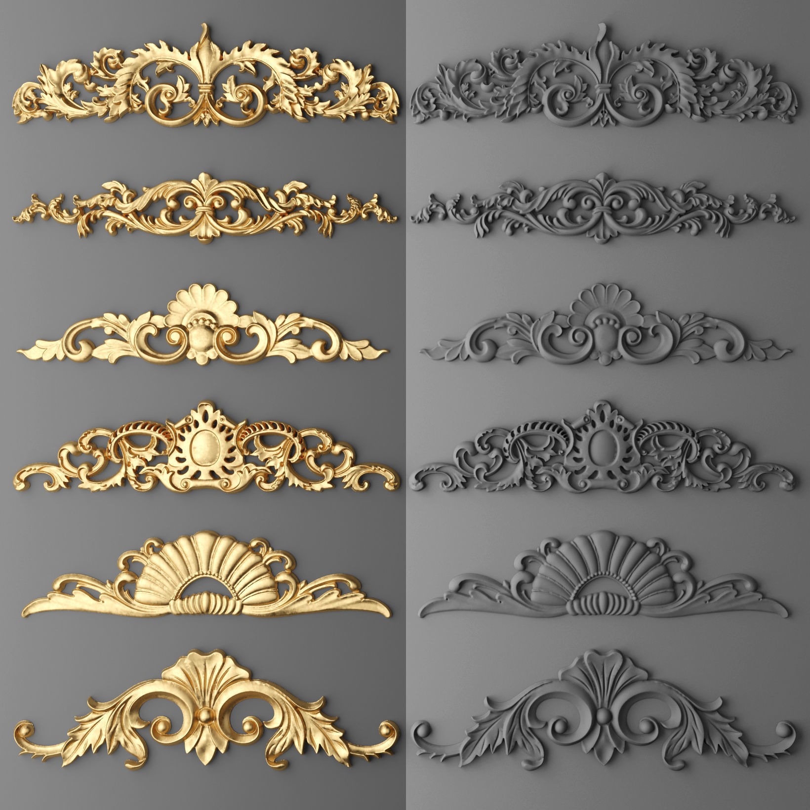 Ornament and Cartouches Collection Vol 01 47 Item 3D model_3