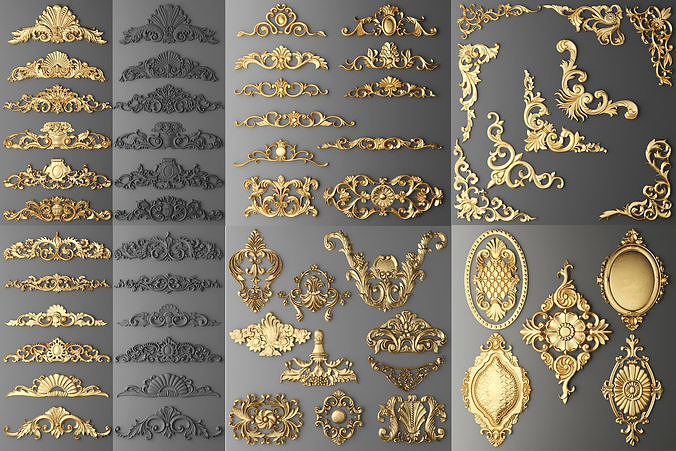 Ornament and Cartouches Collection Vol 01  47 Item 3D model