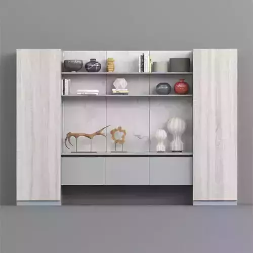 Stand 8 wall unit with shelves and drawers