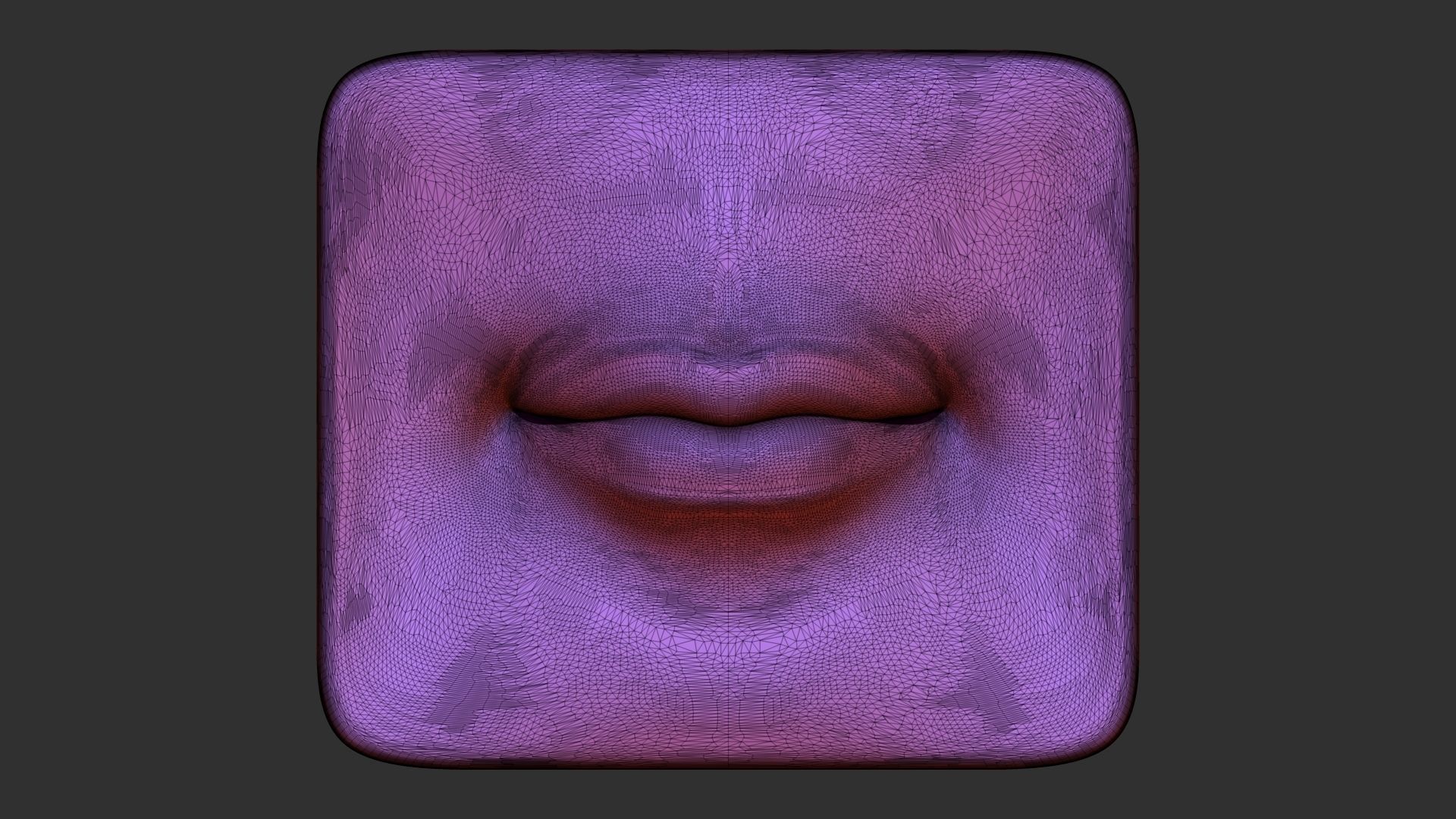 Lips 3d print model 3D print model_4