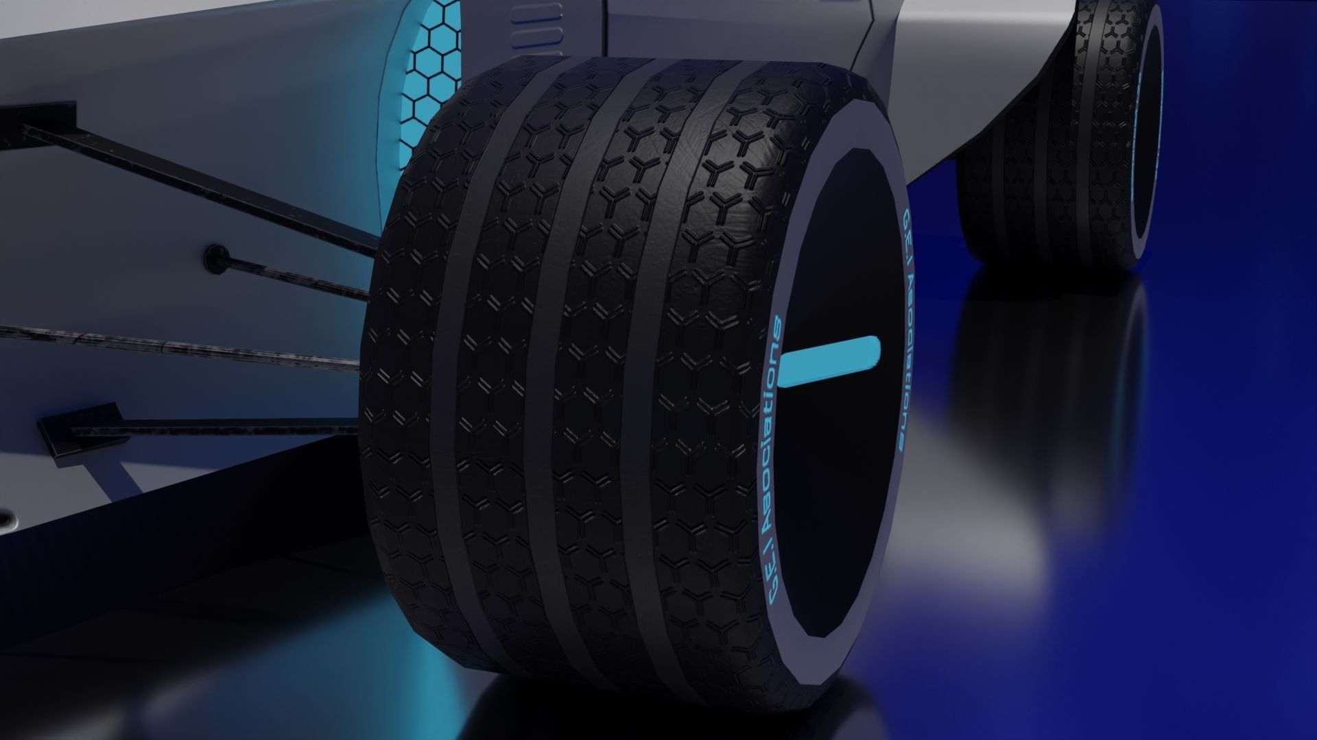 Moon Racer Low-poly 3D model_3