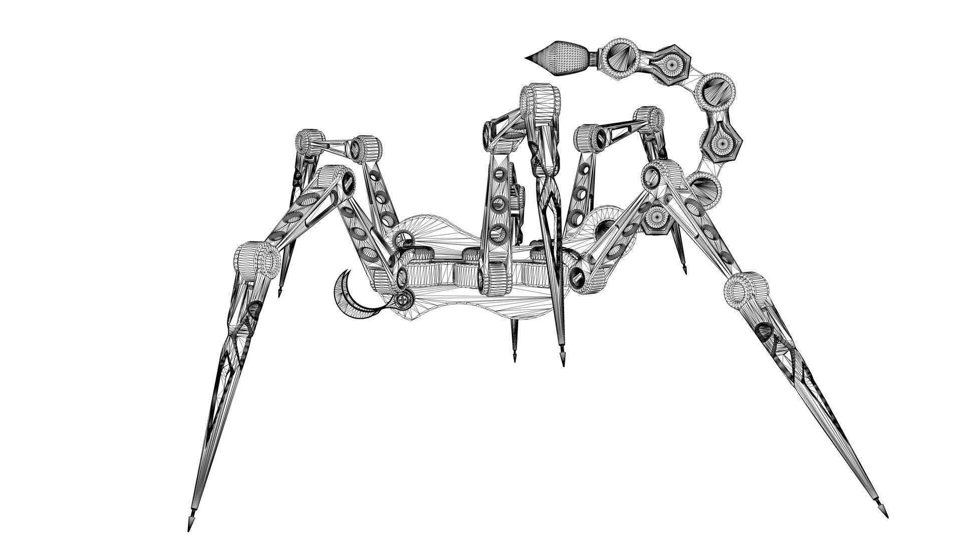 Arachnoid Mecha 3D model_20