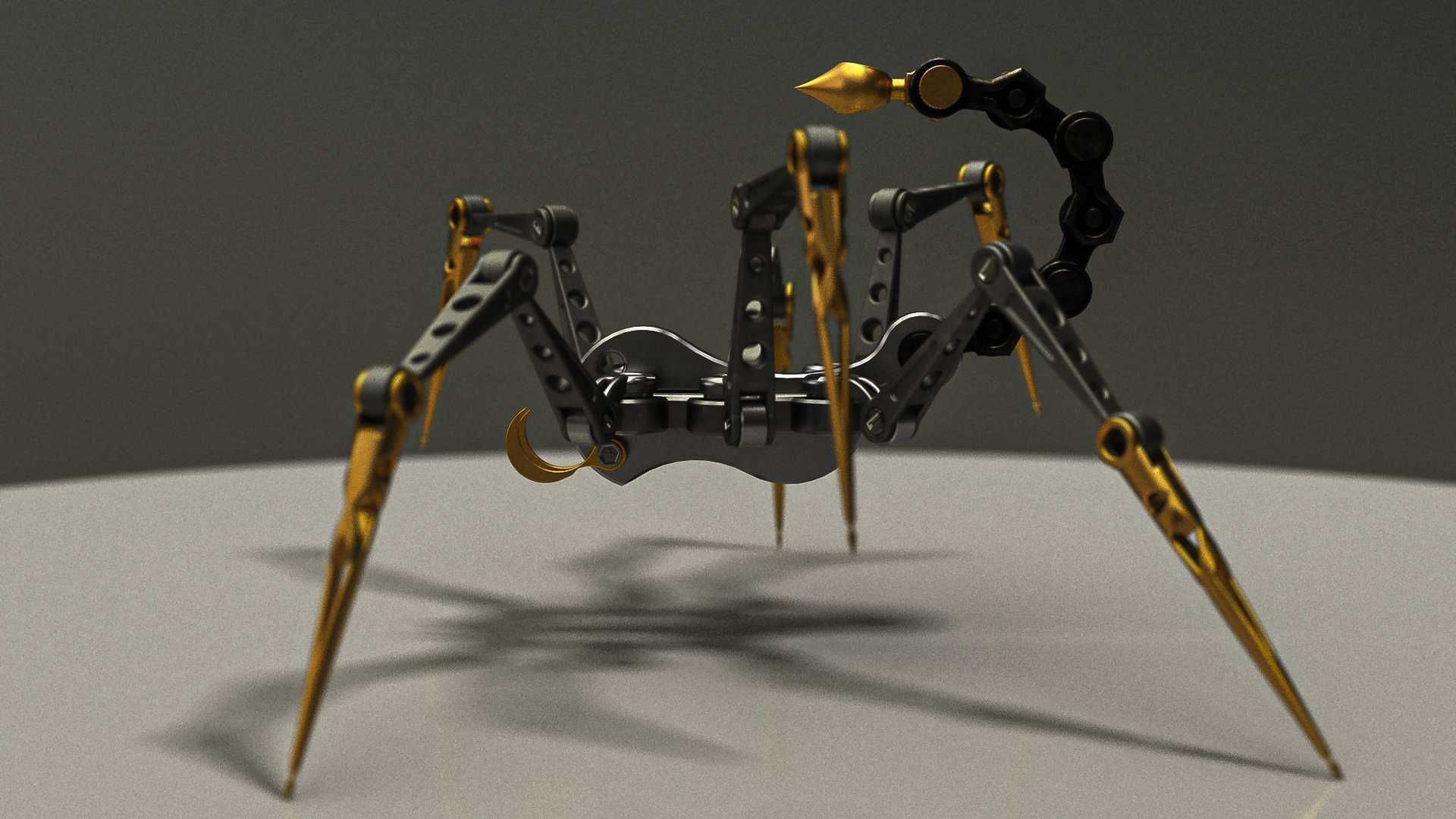 Arachnoid Mecha 3D model_4
