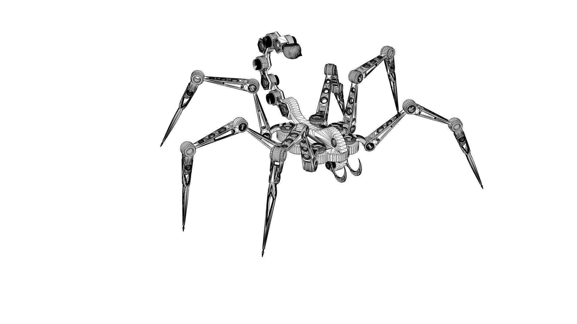 Arachnoid Mecha 3D model_16