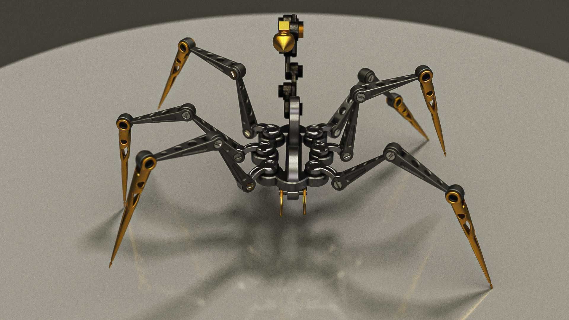 Arachnoid Mecha 3D model_6