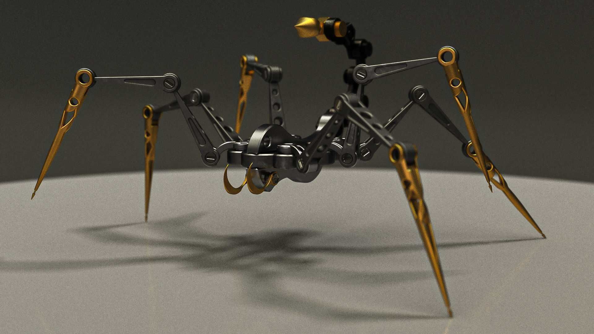 Arachnoid Mecha 3D model_5