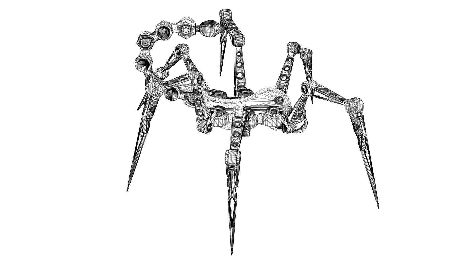 Arachnoid Mecha 3D model_17