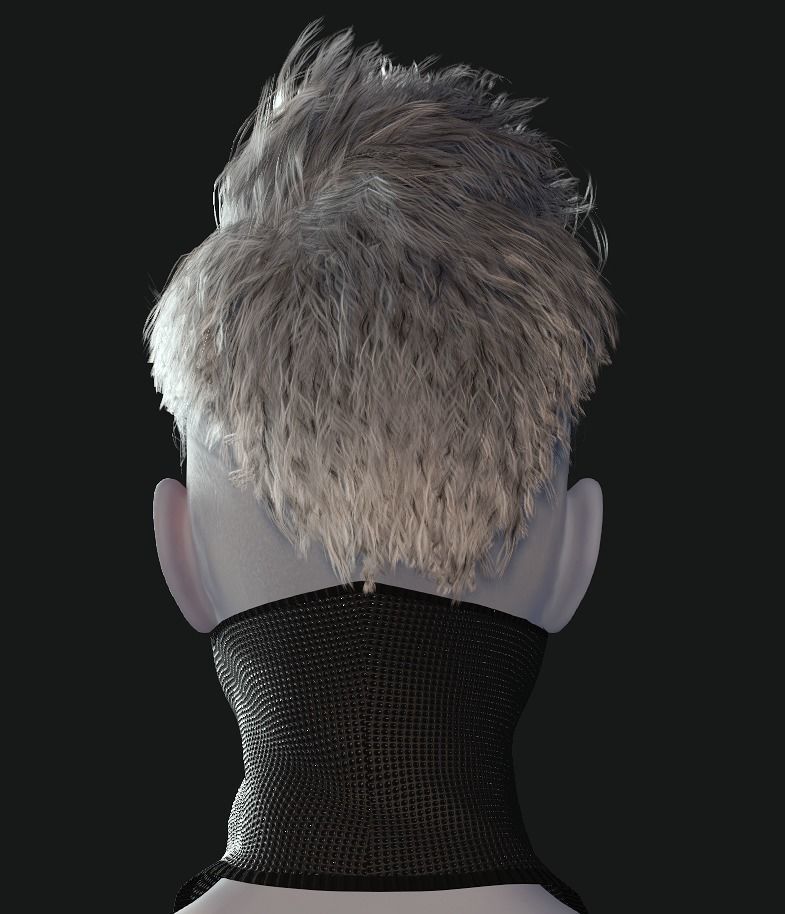 Cyber Hero - Mask01 Low-poly 3D model_6