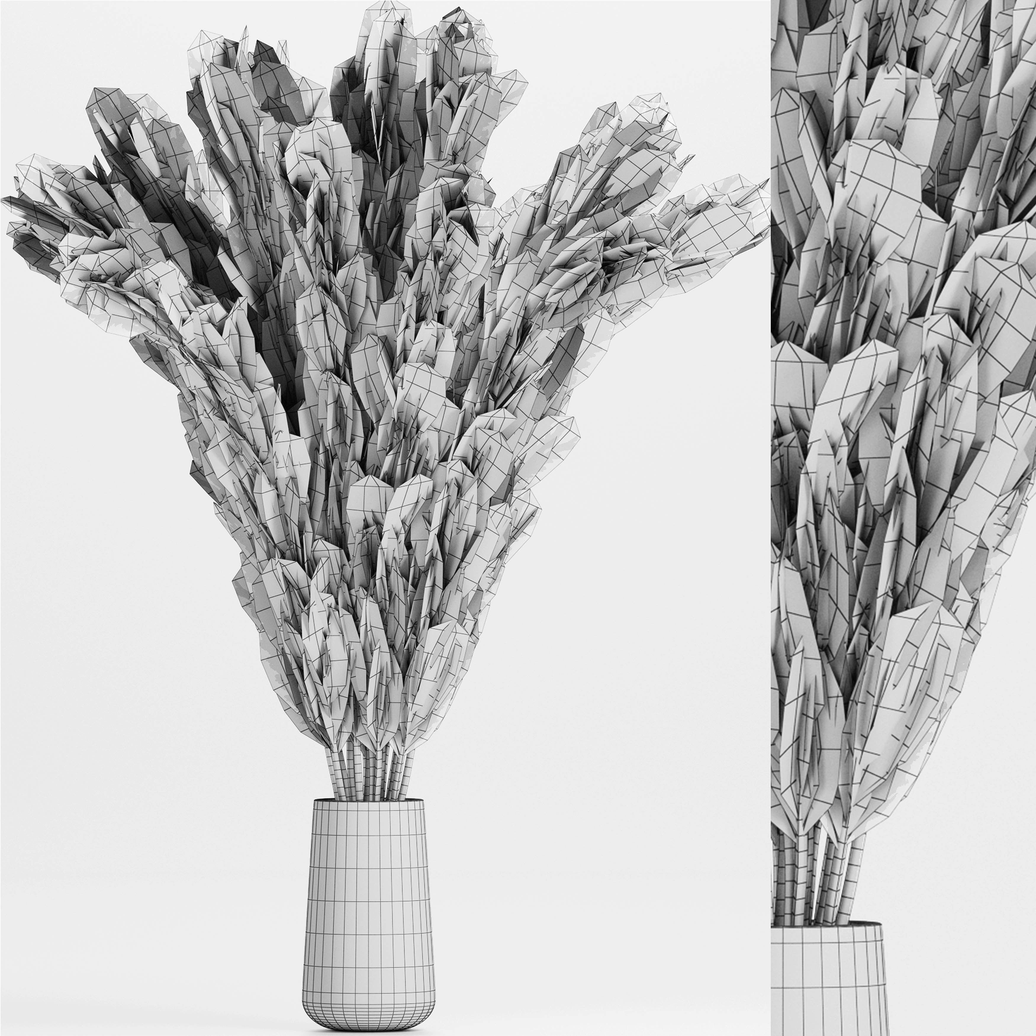 A bouquet of wheat 3D model_5
