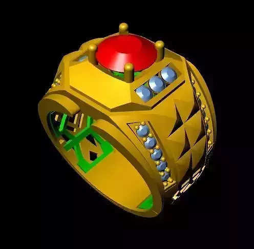 menRing gold ring with stone