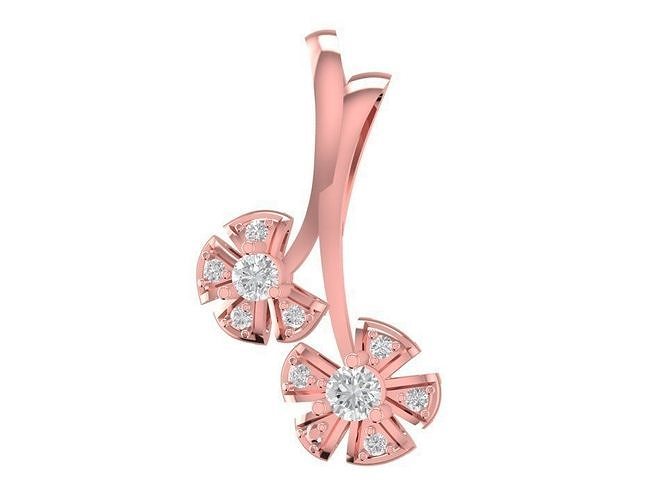Flower pendant for pretty girls 1873 3D print model
