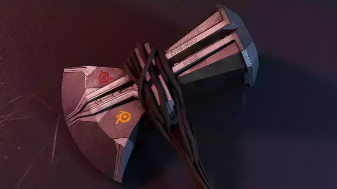 Stormbreaker hobbit axe Low-poly 3D model