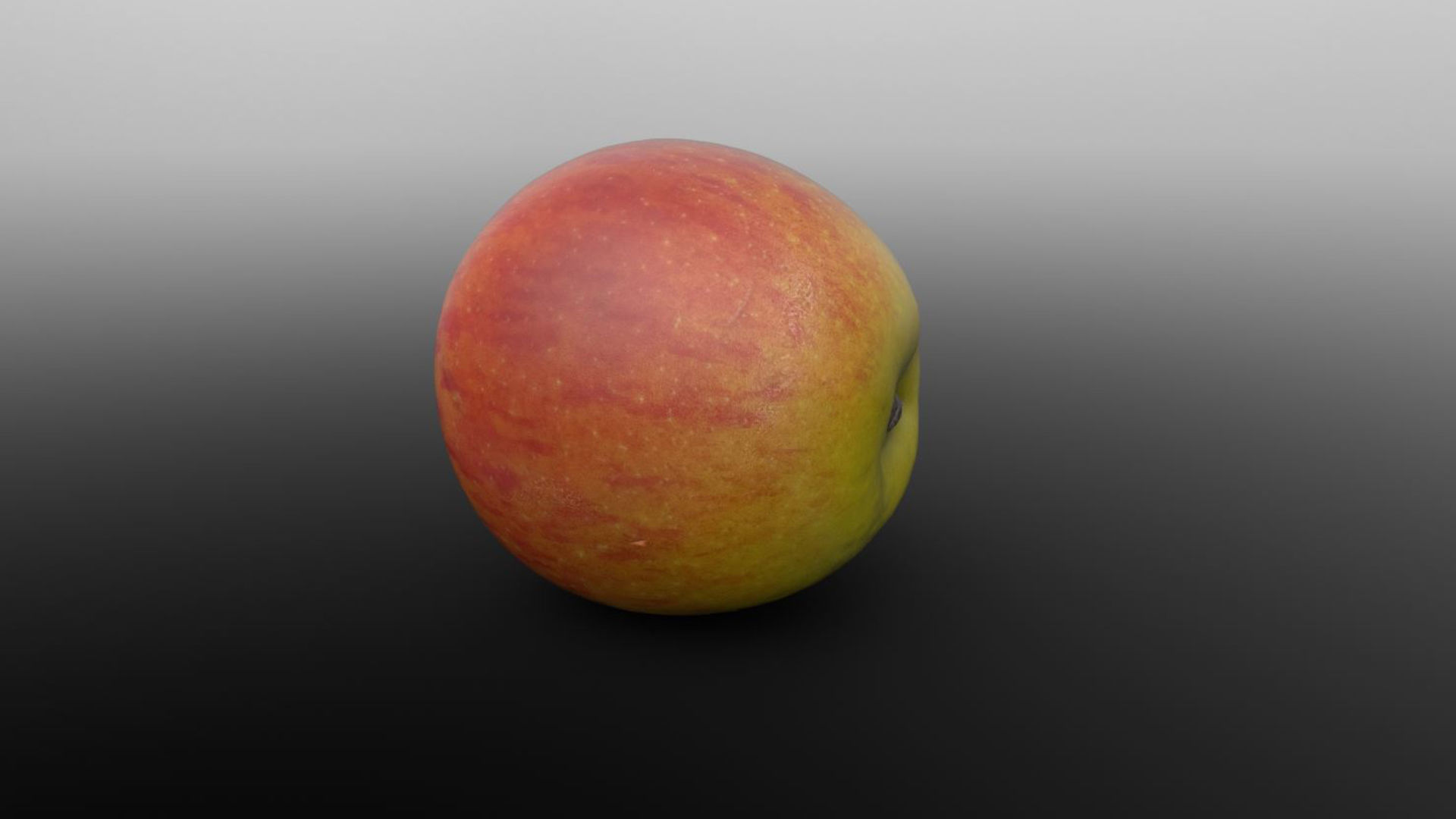 Photoscanned Apple for Unreal and Unity and FBX Free low-poly 3D model_6
