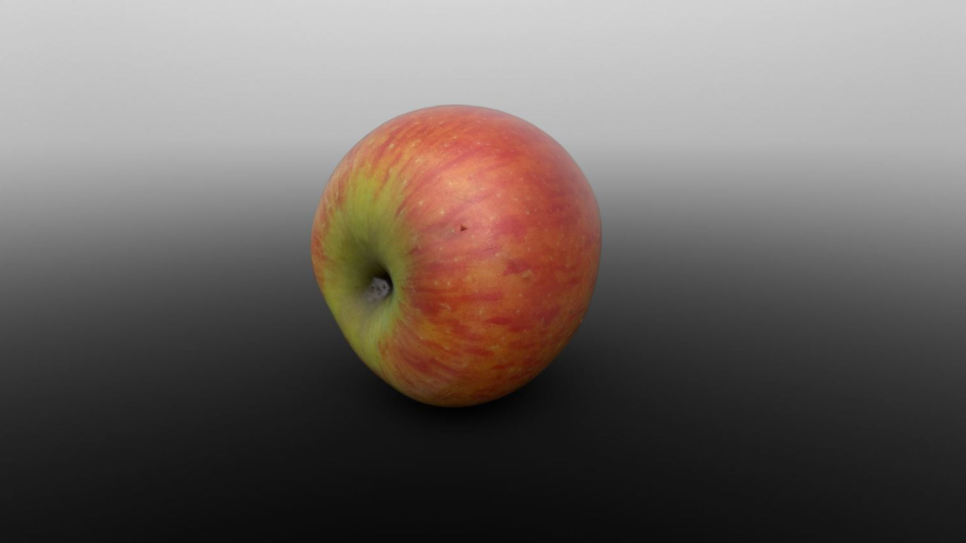 Photoscanned Apple for Unreal and Unity and FBX Free low-poly 3D model_4
