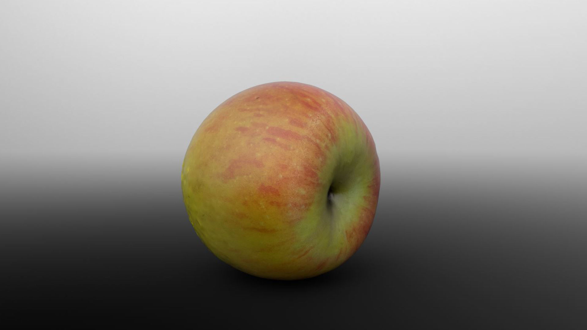 Photoscanned Apple for Unreal and Unity and FBX Free low-poly 3D model_1