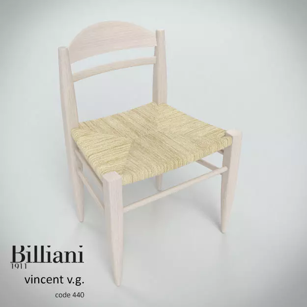 Billiani Vincent VG side chair rope 3D model_0