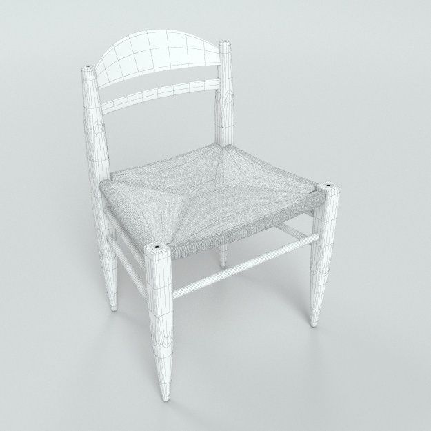 Billiani Vincent VG side chair rope 3D model_1
