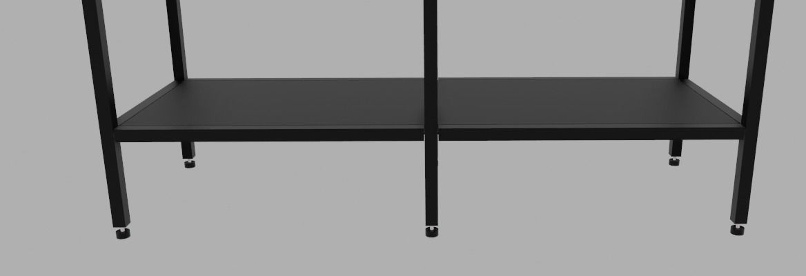 Glass shelf Free low-poly 3D model_3