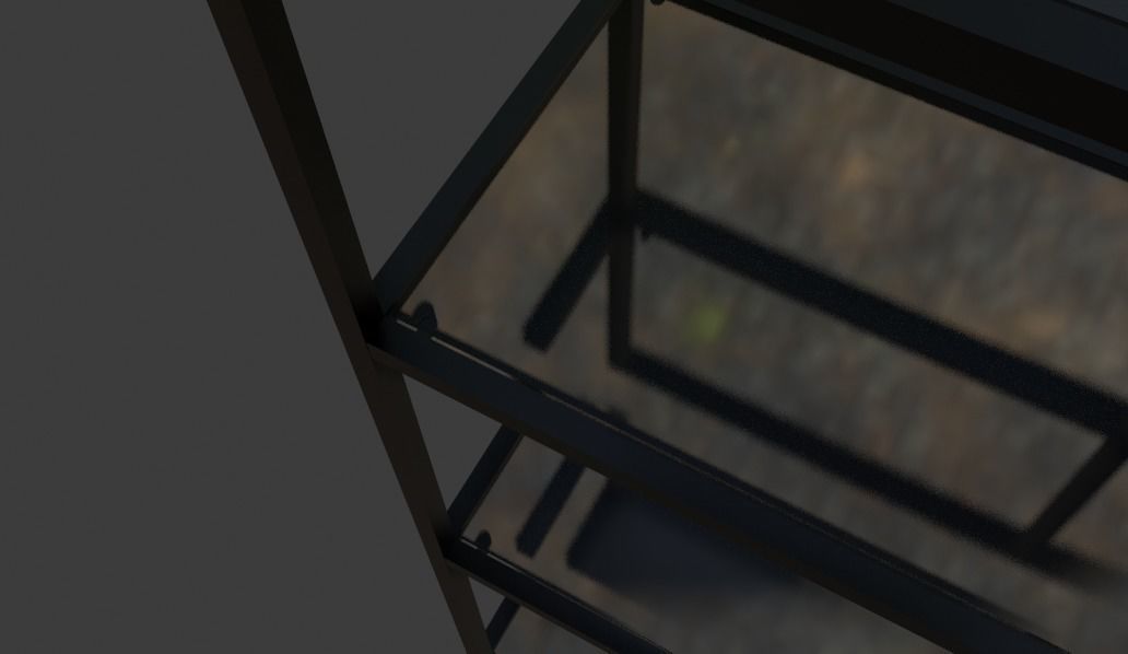 Glass shelf Free low-poly 3D model_4