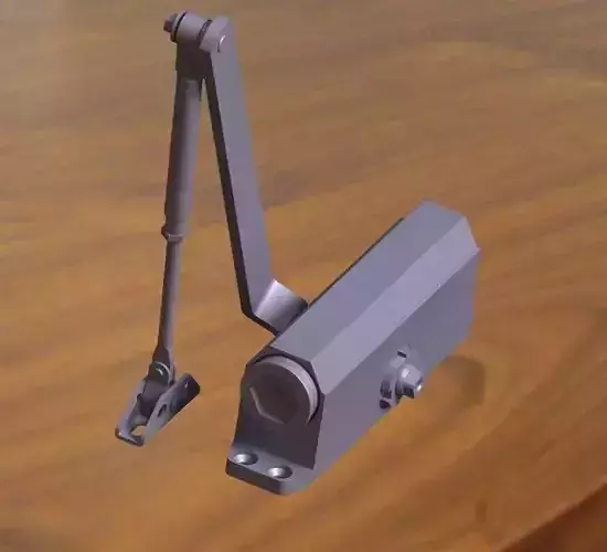 Wood Door Closer Free 3D model