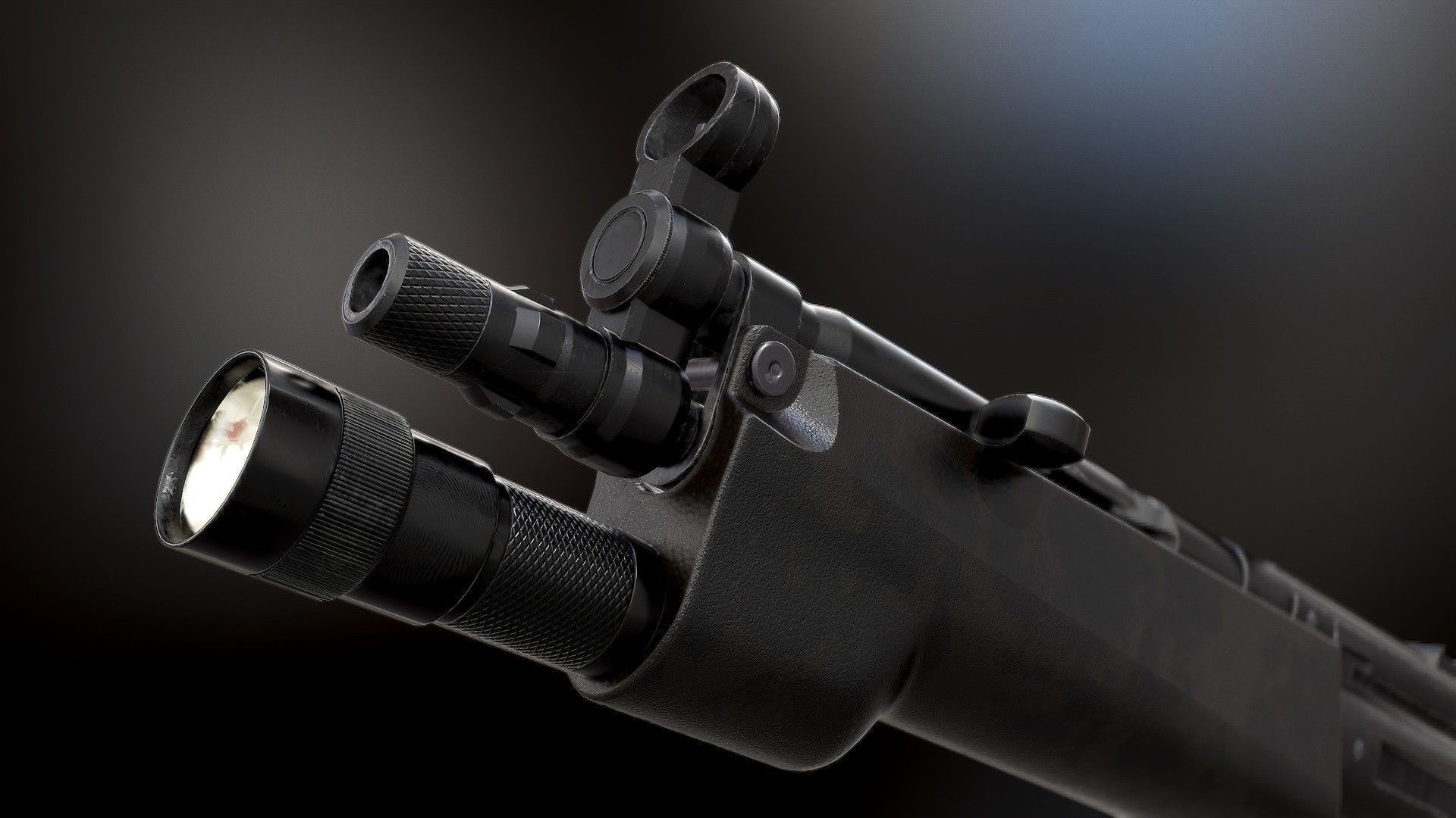 MP5 - Model and Textures Low-poly 3D model_2