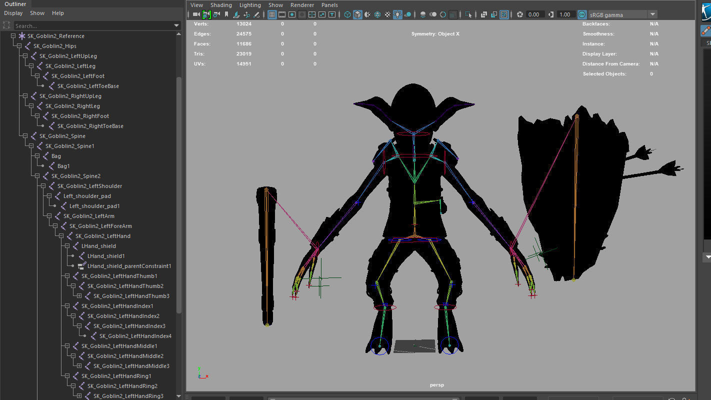 Goblins alien character Low-poly 3D model_16