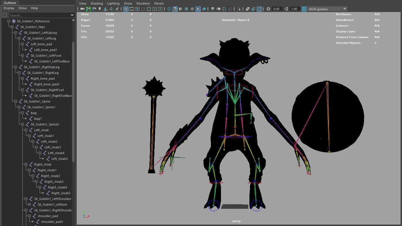Goblins alien character Low-poly 3D model_15