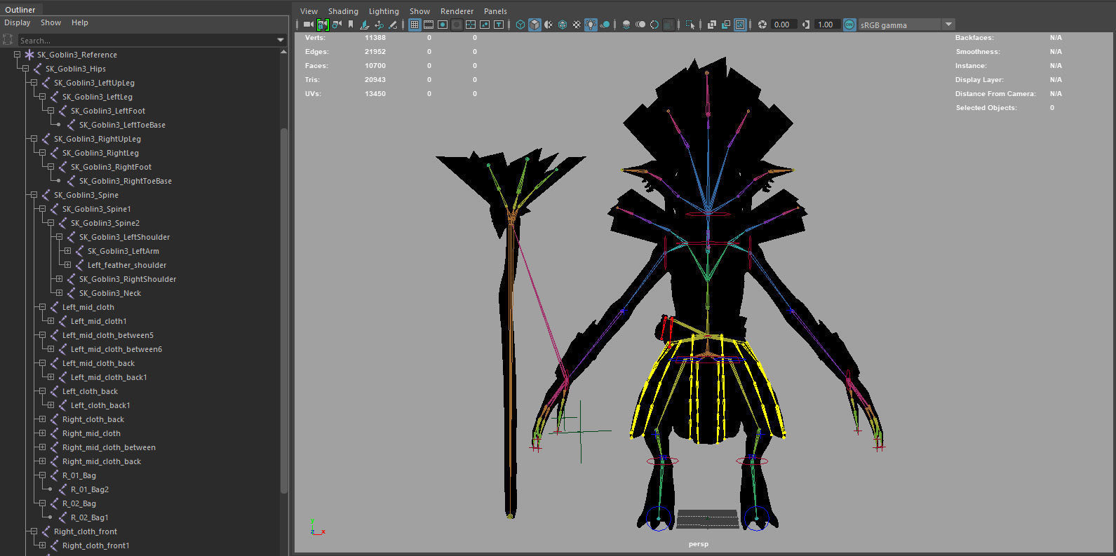Goblins alien character Low-poly 3D model_17